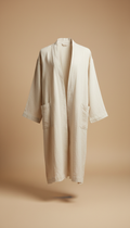 Ivory Linen Bathrobe